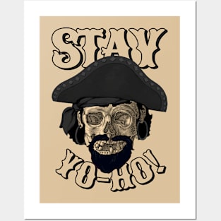 Vintage Skull Pirate Posters and Art